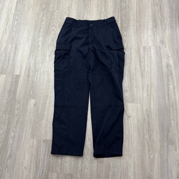 5.11 Tactical Series Other - 5.11 Tactical Cargo Pants Men's Large (Fits 36x31) Blue Ripstop Adjustable Waist